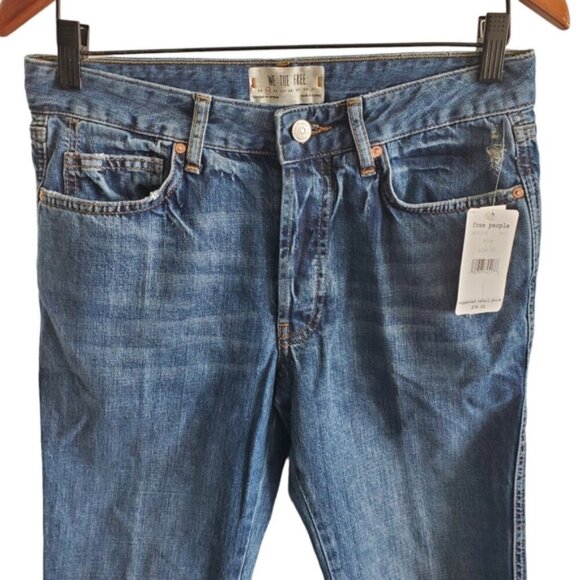 Free People We The Free NWT Medium Wash Blue Slim Fit Jeans Size 25 - Picture 3 of 11